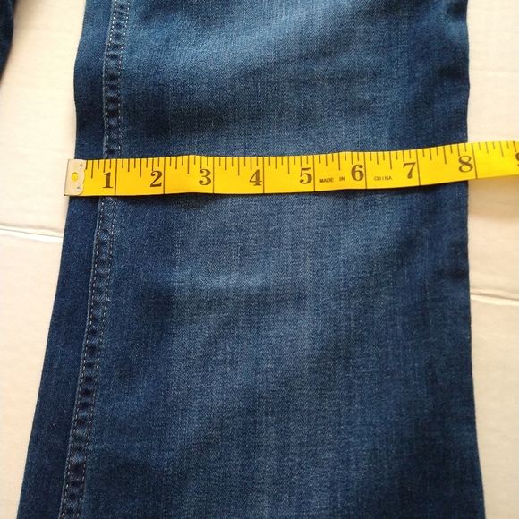 Calvin Klein super high rise flare blue jeans size 4 - Picture 12 of 16